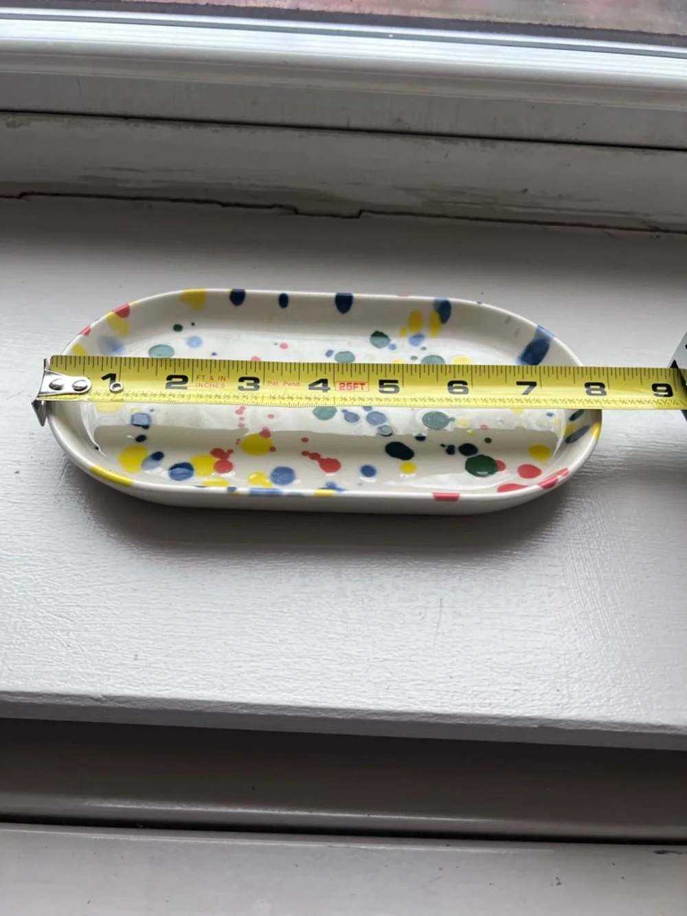 Multicolor Confetti Ceramic Plate/ Small Tray